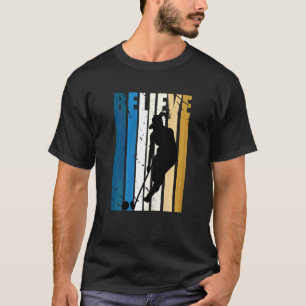 Camiseta Jogador de Hóquei em Campo Retro Mulheres Coach Bi