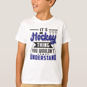 Camiseta Jogador de Hóquei em Gelo Coloca Equipe Enganando