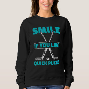 Camiseta Jogador de Hóquei em Gelo Puxando Rápido