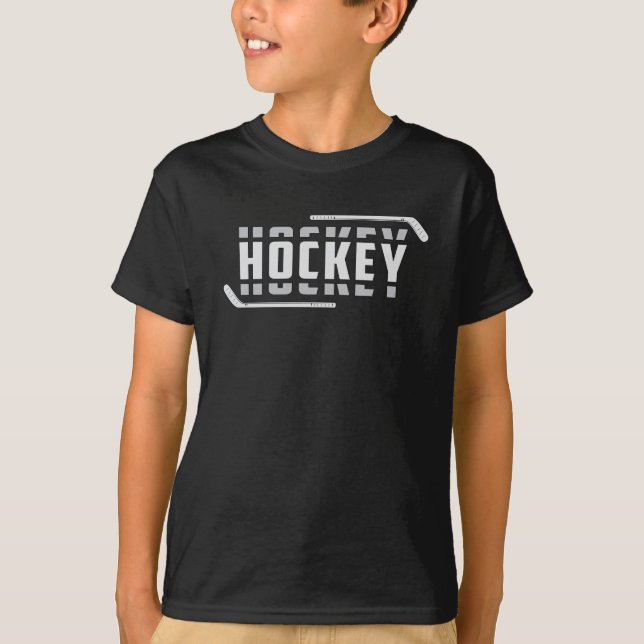 Camiseta Jogador de Hóquei em Gelo Stick Team Esportista Id (Frente)
