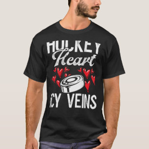 Camiseta Jogador de Hóquei em Impressões Digitais em Cabeça