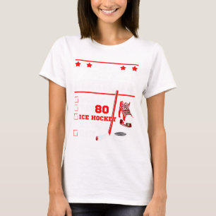 Camiseta Jogador de Hóquei no Gelo 80º Aniversário Perfeito