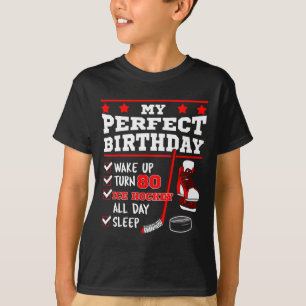 Camiseta Jogador de Hóquei no Gelo 80º Aniversário Perfeito