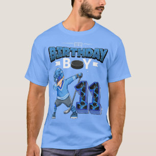 Camiseta Jogador de Hóquei no Gelo de 11 anos, Birthday Boy