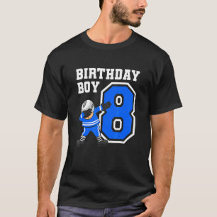 Camiseta Jogador de Hóquei no Gelo de 8 anos Criança de ani
