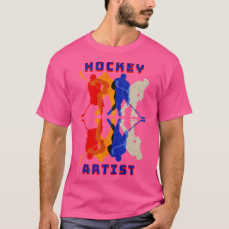 Camiseta Jogador de hóquei no gelo jogador de hóquei no gel