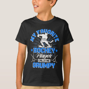 Camiseta Jogador de Hóquei No Gelo Meu Jogador de Hóquei Fa