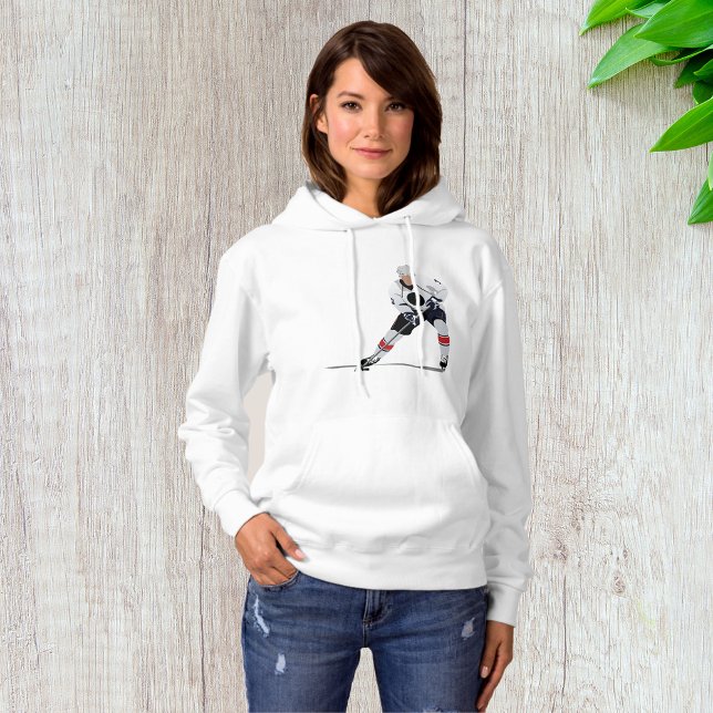 Camiseta Jogador De Hóquei No Gelo Mulher Hoodie (Criador carregado)