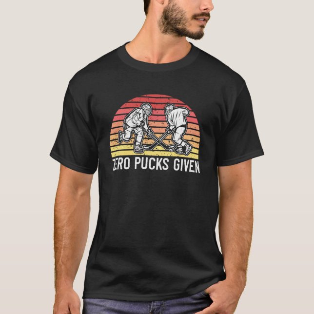 Camiseta Jogador De Hóquei No Gelo Zero Pucks (Frente)