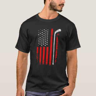 Camiseta Jogador de Hóquei Patriótico F. Hockey dos EUA