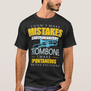 Camiseta Jogador de Instrumento Musical de Trombone Engraça