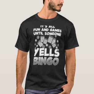 Camiseta Jogador de Jogo 1 do Bingo for Men Bingo
