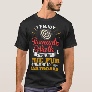 Camiseta Jogador de Jogo de Tabuleiro de Dardo Máquina de D