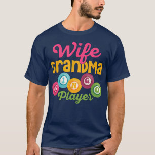 Camiseta Jogador de Jogo Jogador de Jogo da Vovó de Esposa