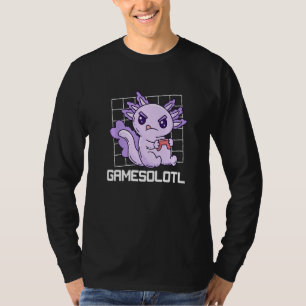 Camiseta Jogador de jogos Axolotl