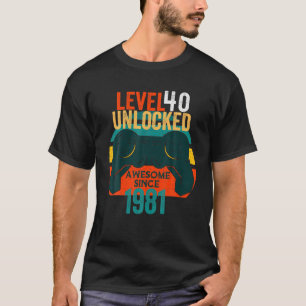 Camiseta Jogador de jogos de vídeo desbloqueado do nível
