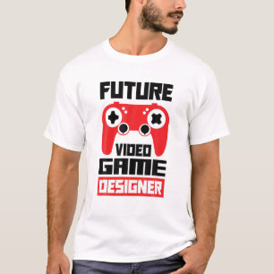 Camiseta Jogador de Jogos do Designer de Vídeo do Futuro
