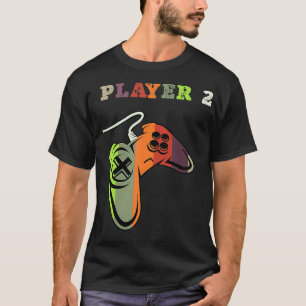 Camiseta Jogador de jogos do jogador de jogos de casal 1