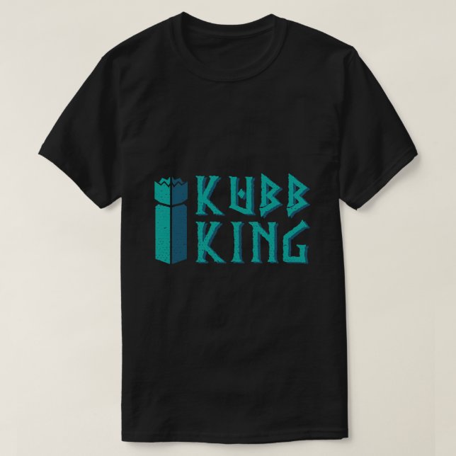 Camiseta jogador de jogos Kubb King kubb (Frente do Design)
