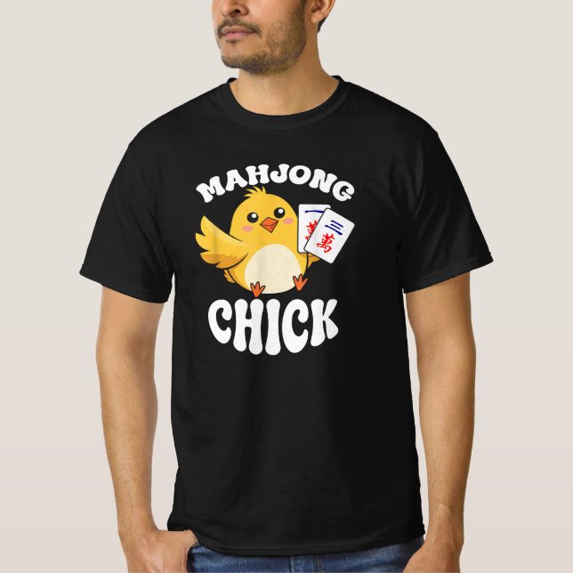 Camiseta Jogador de jogos para Conselho chinês Pintinho Mah (Frente)