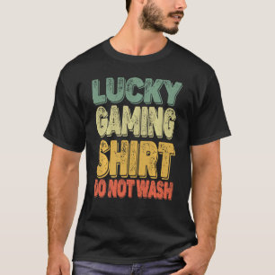 Camiseta Jogador de Jogos Retro Lucky Não Lave Mulheres