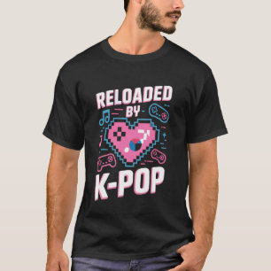 Camiseta Jogador de K-Pop Música Pop Coreana Jogo de Vídeo