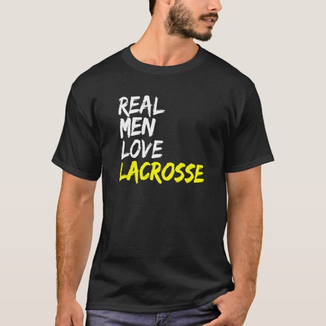 Camiseta Jogador de Lacrosse do Esportes Universitários Diz (Frente)