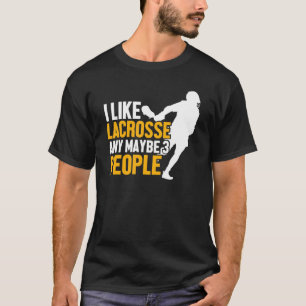 Camiseta Jogador De Lacrosse Engraçado Lax Esporte Eu Gosto