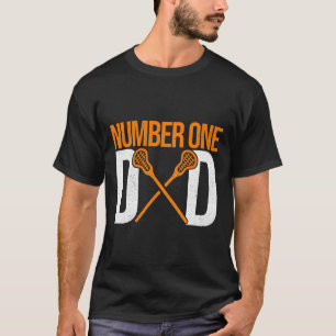 Camiseta Jogador de Lâx Pai Número Um Padre Lacrosse Stick
