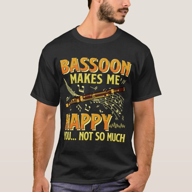 Camiseta Jogador de Madeira de Bassoonista Bassoonista 2 (Frente)