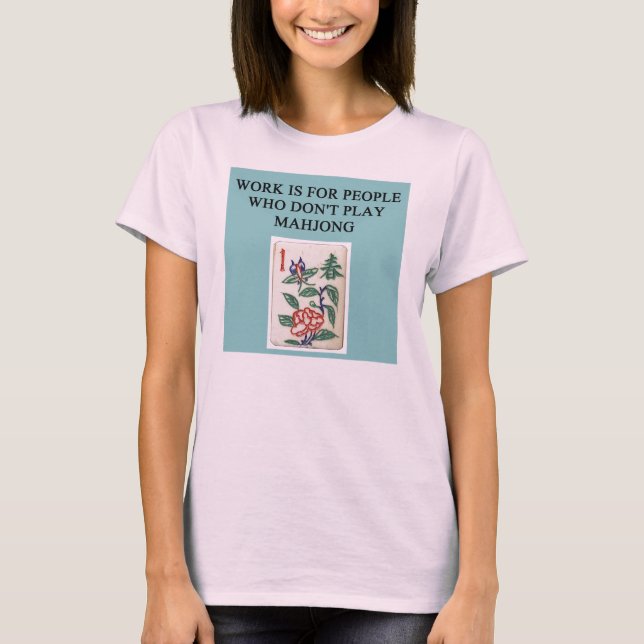 Camiseta jogador de mahjong (Frente)
