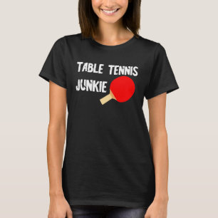 Camiseta Jogador de Mesa de Pong de Junkie