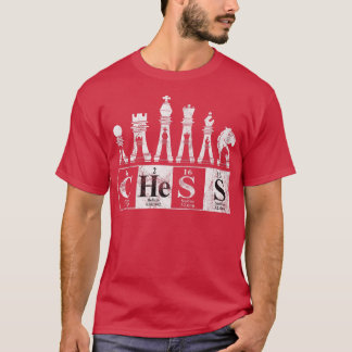 Camiseta Jogador de Nerd do Xadrez para Ciências do Element