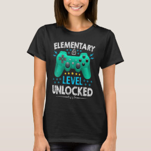 Camiseta Jogador De Nível Elementar Desbloqueado No Primeir