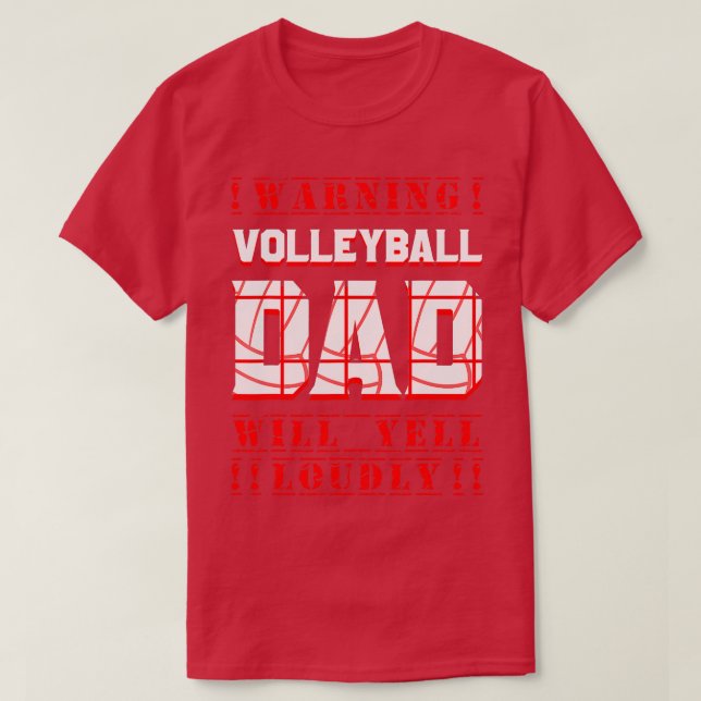Camiseta Jogador de Pai de vôlei Equipe desportiva Pais (Frente do Design)
