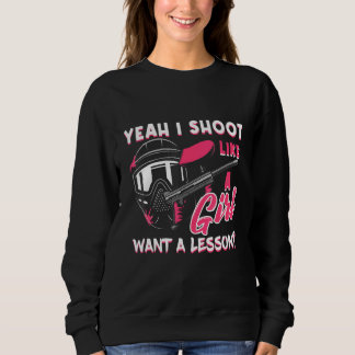 Camiseta Jogador De Paintball Sim, Eu Atiro Como Uma Pintei