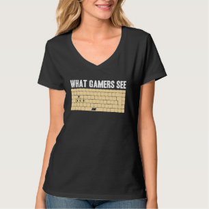 Camiseta Jogador de PC WASD Meme O que os Jogadores Veem J