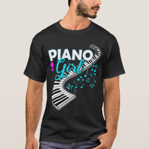 Camiseta Jogador de Piano feminino Professora de Música de