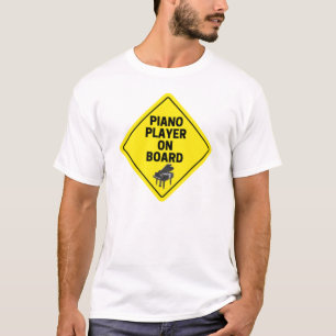 Camiseta Jogador De Piano No Pianista De Piano Engraçado De
