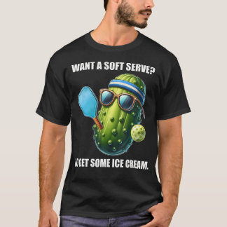 Camiseta Jogador de Pickleball de Sorvete Soft Serve