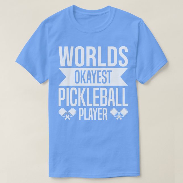 Camiseta Jogador de Pickleball Mais Engraçado do Mundo (Frente do Design)