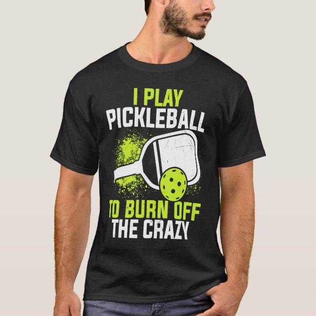 Camiseta Jogador de Pickleball Paddle Jogo Jogo Jogo Jogo J (Frente)