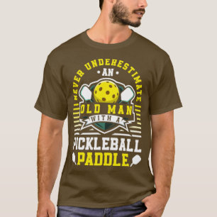 Camiseta Jogador de Pickleball Reformado de Esportes de Pad
