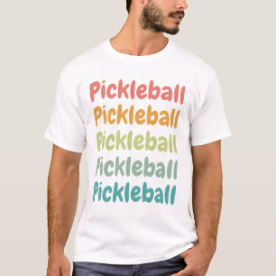 Camiseta Jogador de Pickleball Retro