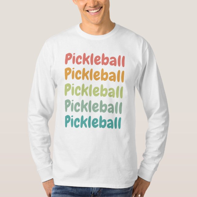 Camiseta Jogador de Pickleball Retro (Frente)