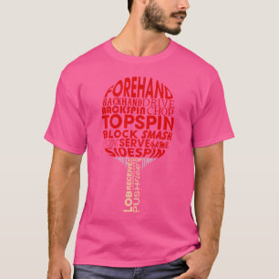 Camiseta Jogador de pino do pino do pino do Tênis, engraçad