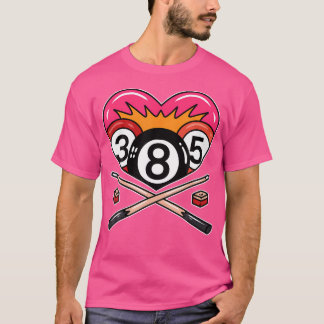 Camiseta Jogador de Piscina 8 Ball Billiard Oito Ball Billi