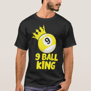 Camiseta Jogador de Piscina 9 Ball King Champion 9 Ball Bil
