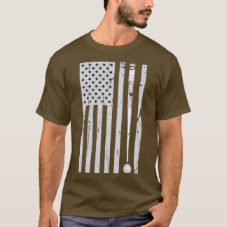 Camiseta Jogador de Piscina Billiard, Bandeira Americana, H