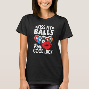 Camiseta Jogador de Piscina Billiard Beija minhas bolas